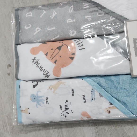 💖 Hudson Baby Hooded Towels set of 3 💖 - Picture 2 of 3